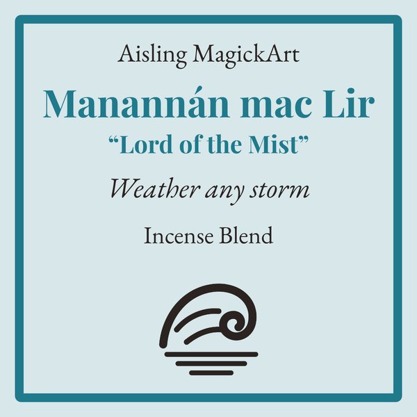 Manannán mac Lir incense label