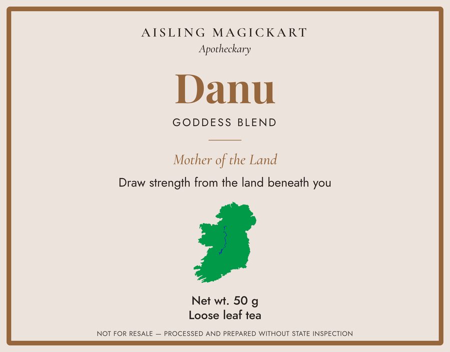 Danu tea label